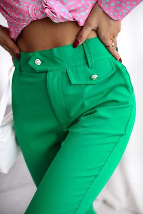Spodnie Visual zielone