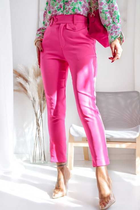 Spodnie Visual różowe