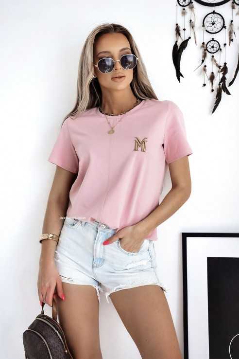 T-shirt La Manuel Mirage pudrowy róż