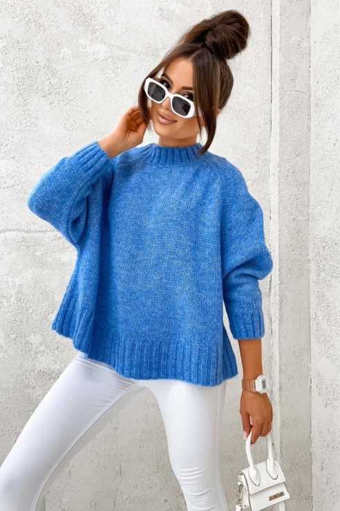 Sweter półgolf Barri SH niebieski