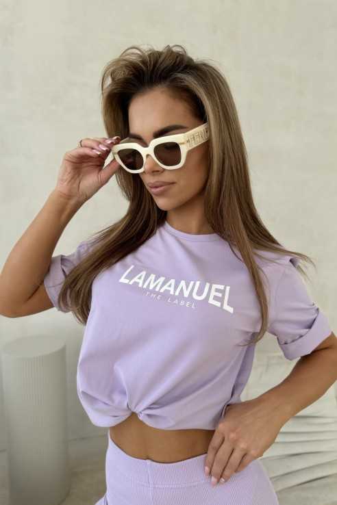 T-shirt After La Manuel lila