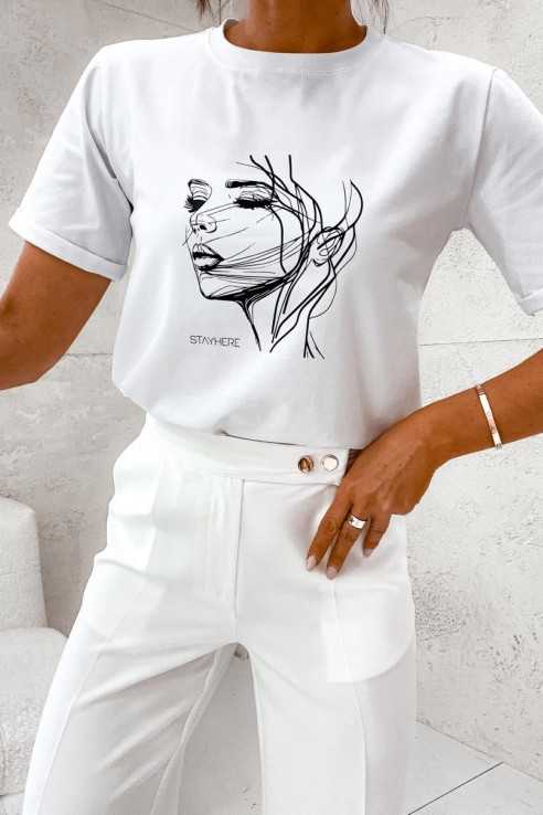 T-shirt SH Face biały