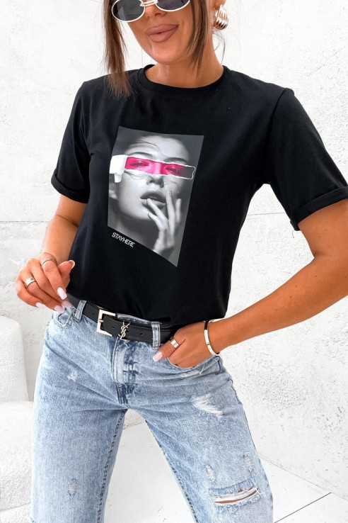 T-shirt SH She czarny