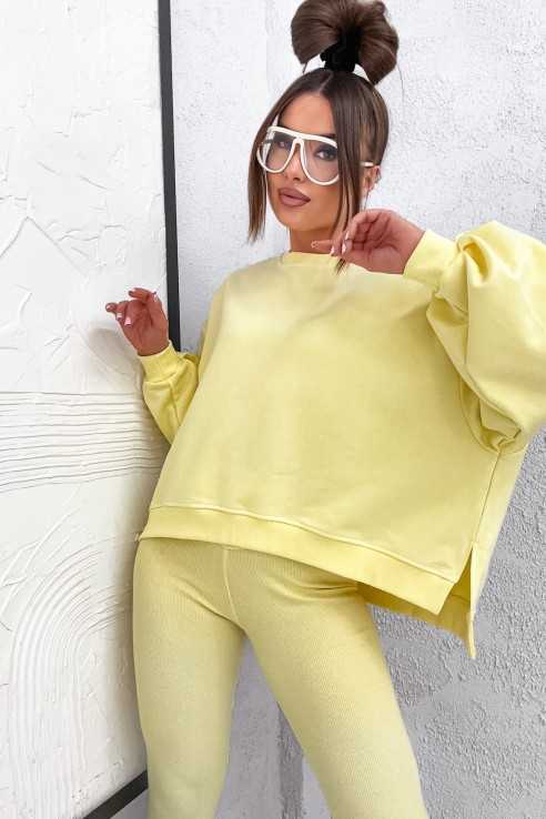 Bluza oversize basic SH bananowa